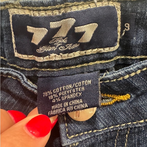 Triple 7 Glam Jeans Fashion Nova Size 9 EUC‎ - Picture 3 of 8